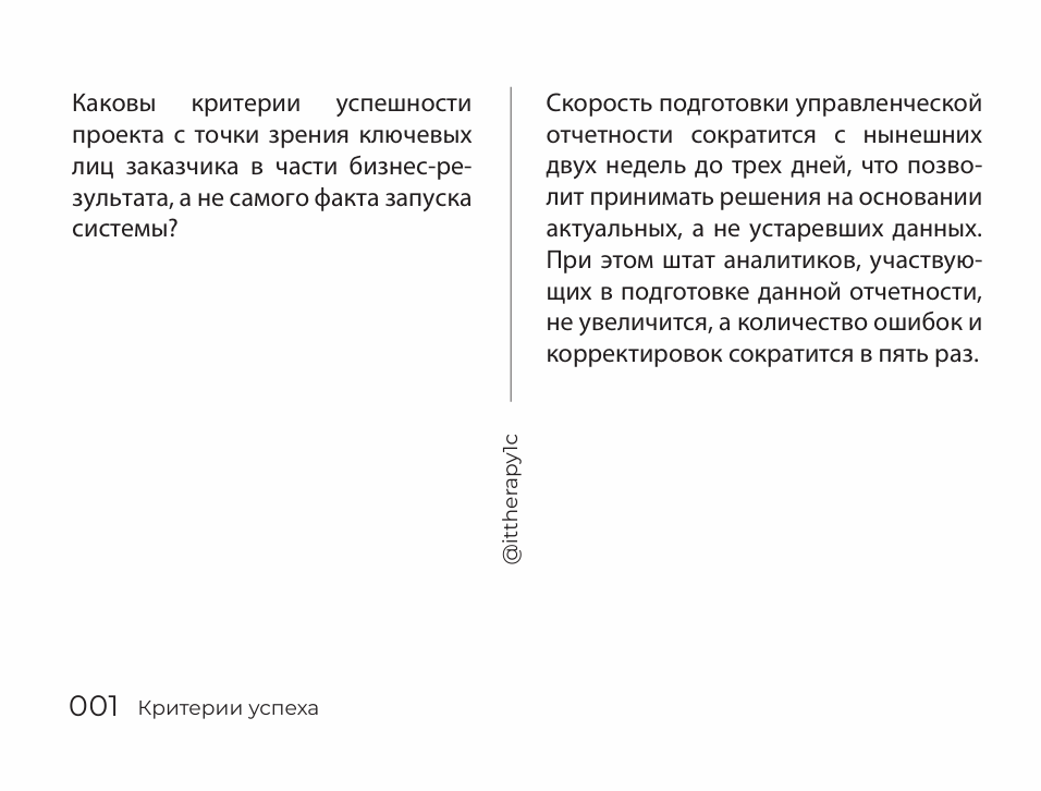 Вопрос и пример ответа на карточке